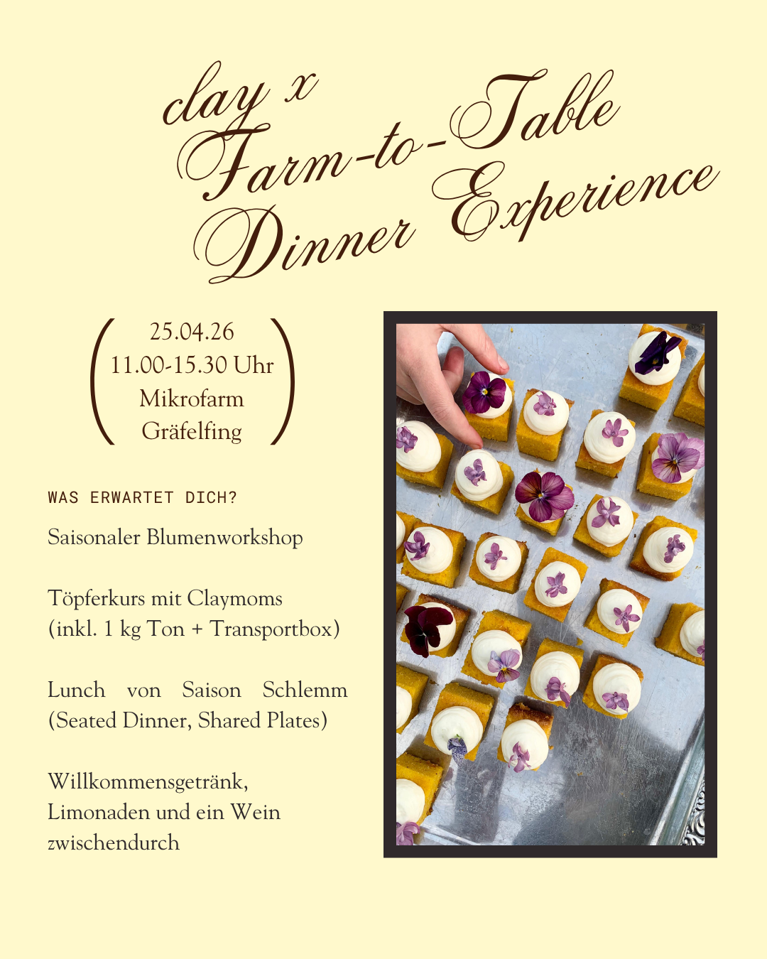 Clay x Farm-to-Table Dinner Experience 25.04.26