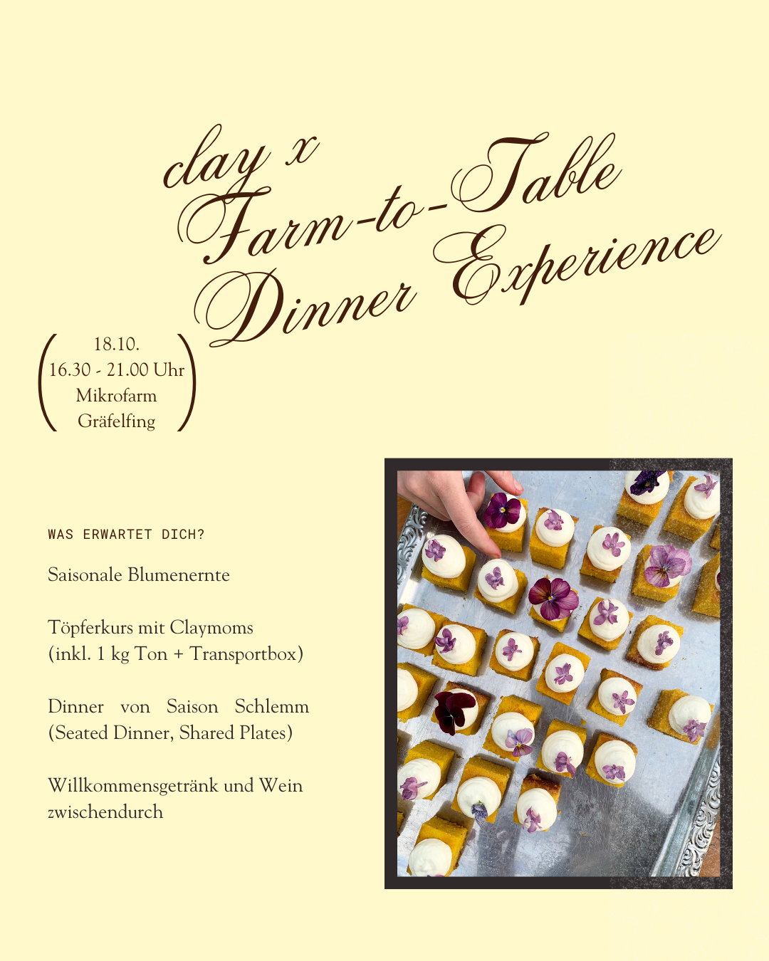 Clay x Farm-to-Table Dinner Experience